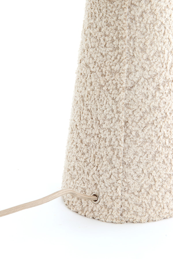 Light & Living Tafellamp 'Micky' Bouclé 58cm, kleur Zand