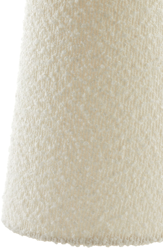Light & Living Tafellamp 'Mikkel' Bouclé, kleur Crème