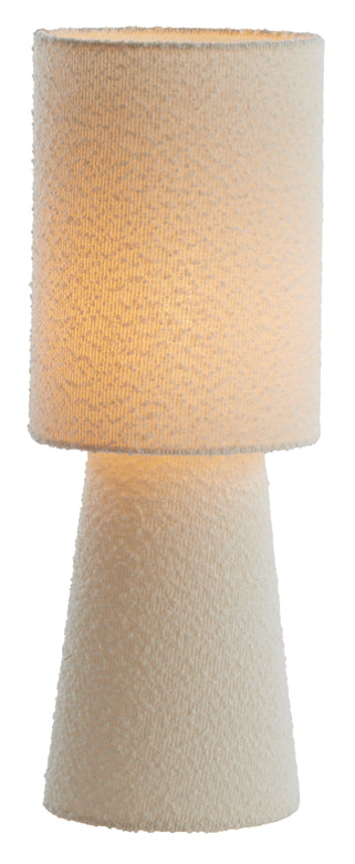 Light & Living Tafellamp 'Mikkel' Bouclé, kleur Crème