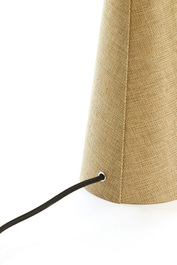 Light & Living Tafellamp 'Micky' Linnenlook, kleur Olijfgroen