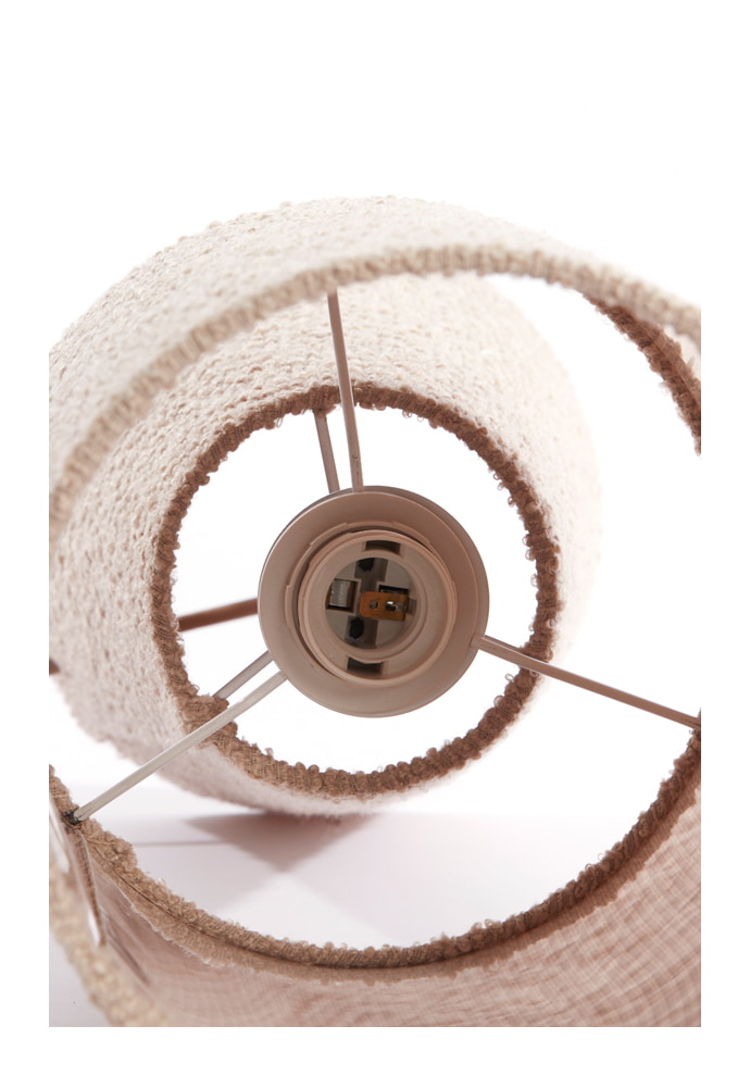 Light & Living Tafellamp 'Mikkel' Bouclé, kleur Zand