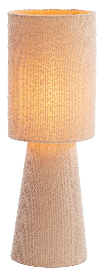 Light & Living Tafellamp 'Mikkel' Bouclé, kleur Zand