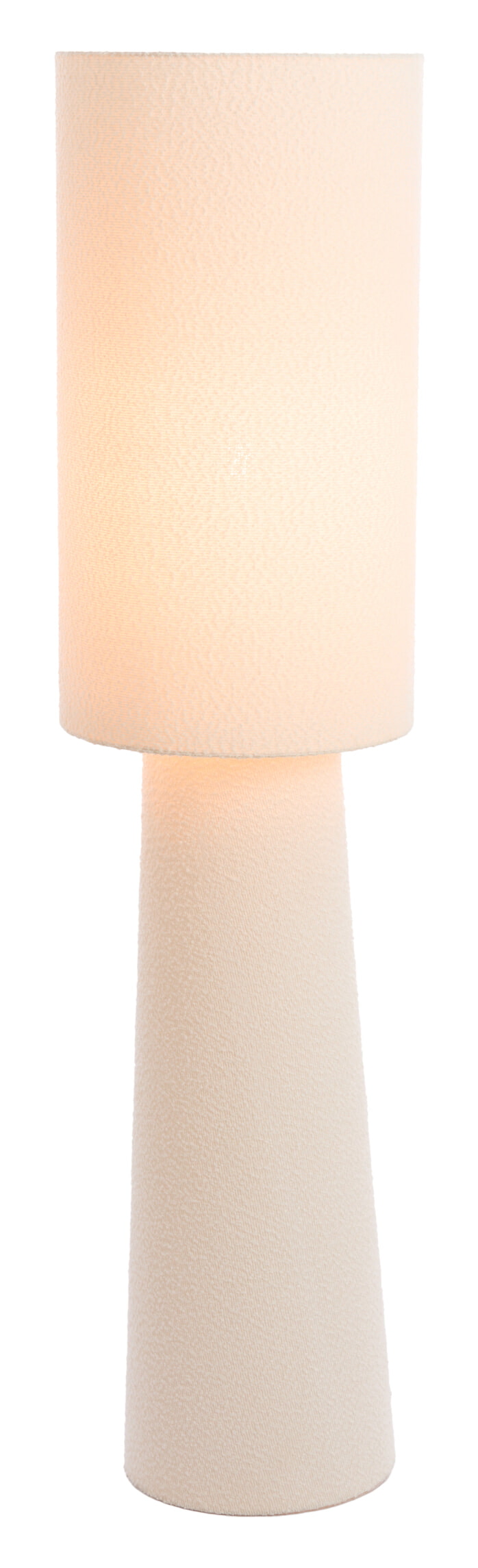 Light & Living Vloerlamp 'Mikkel' Bouclé, 165cm, kleur Crème