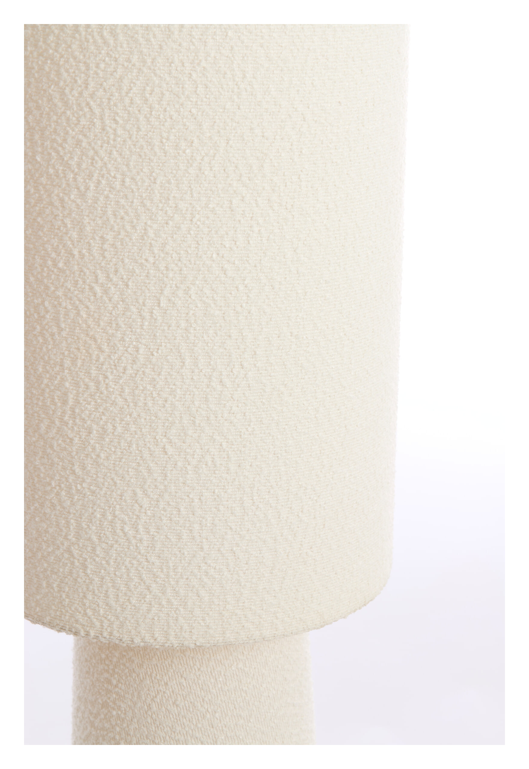 Light & Living Vloerlamp 'Mikkel' Bouclé, 165cm, kleur Crème