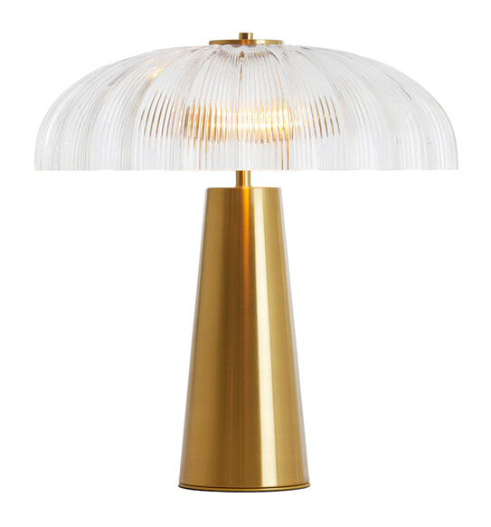 Light & Living Tafellamp Fungo Ø50cm, 2-lamps - Transparant
