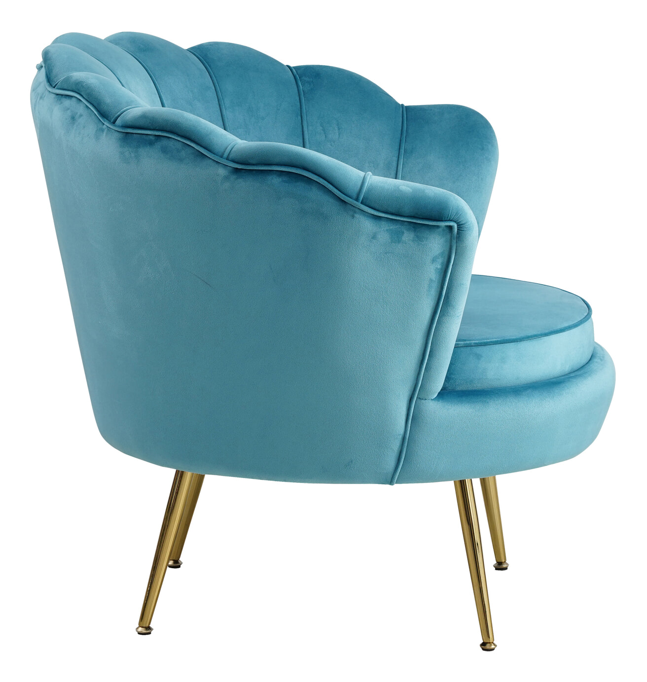Artistiq Fauteuil 'Lizzy', Velvet, kleur Blauw