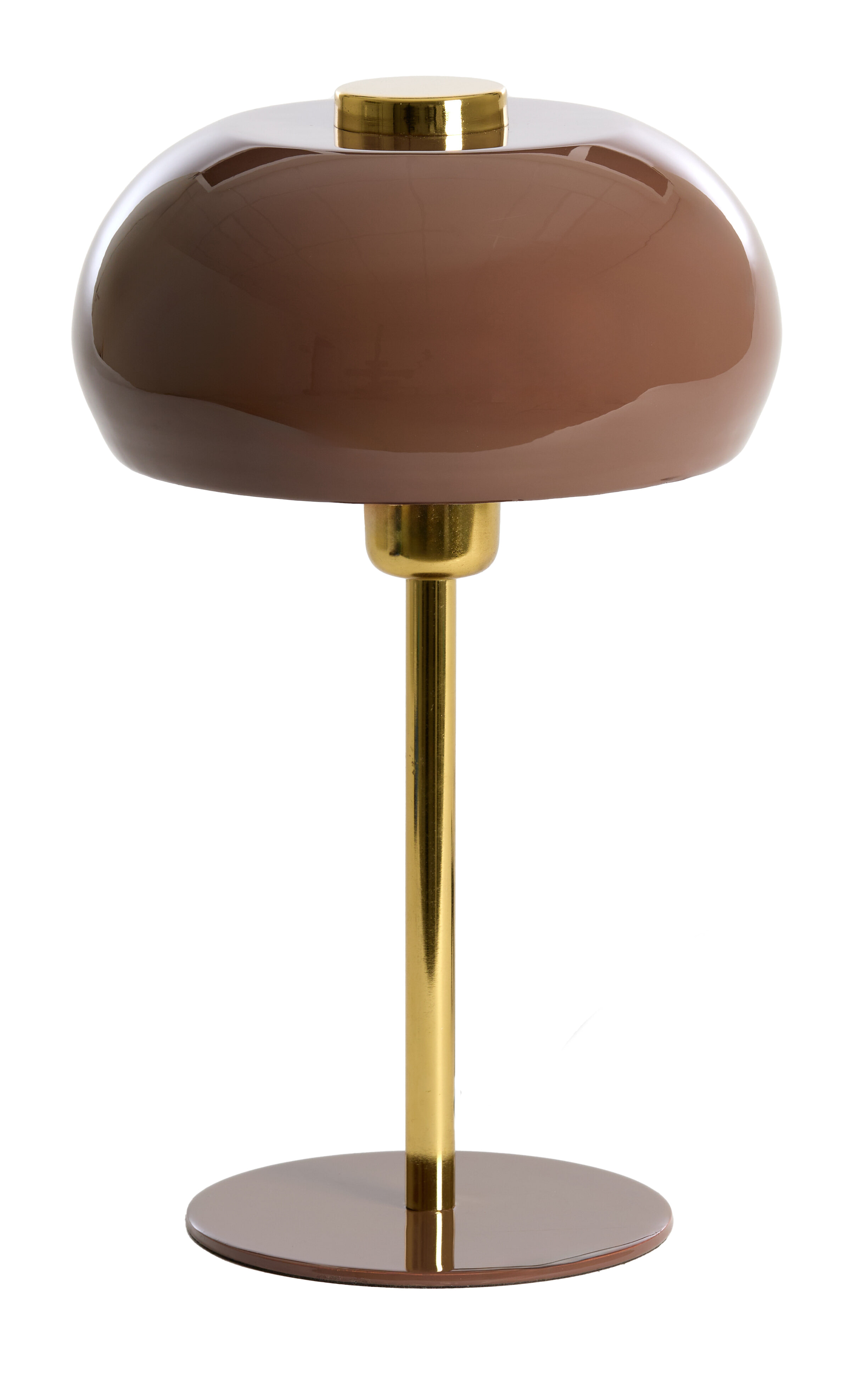 Light & Living Tafellamp 'Surin' 34cm, kleur Donkerbruin/Goud