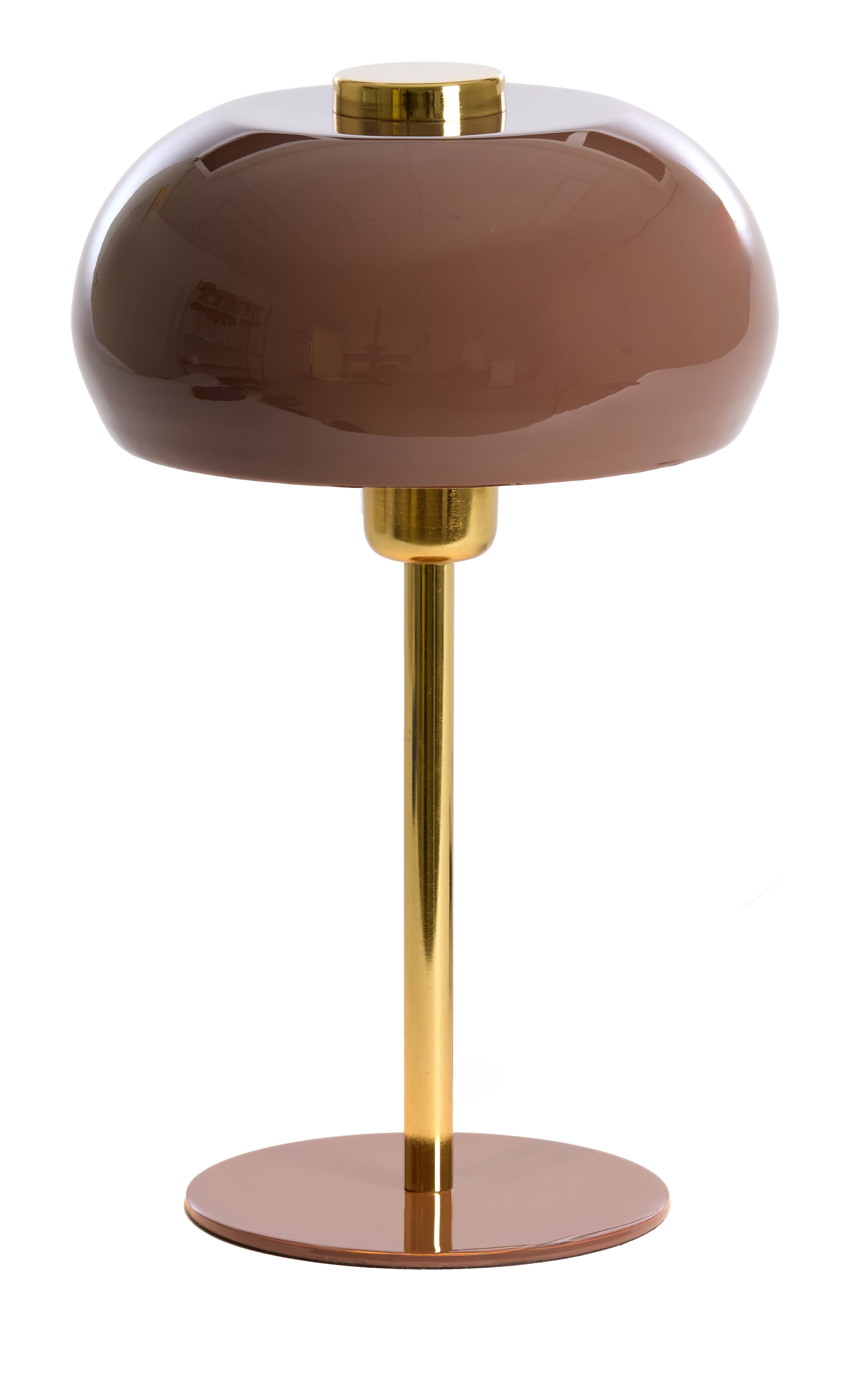 Light & Living Tafellamp 'Surin' 34cm, kleur Donkerbruin/Goud