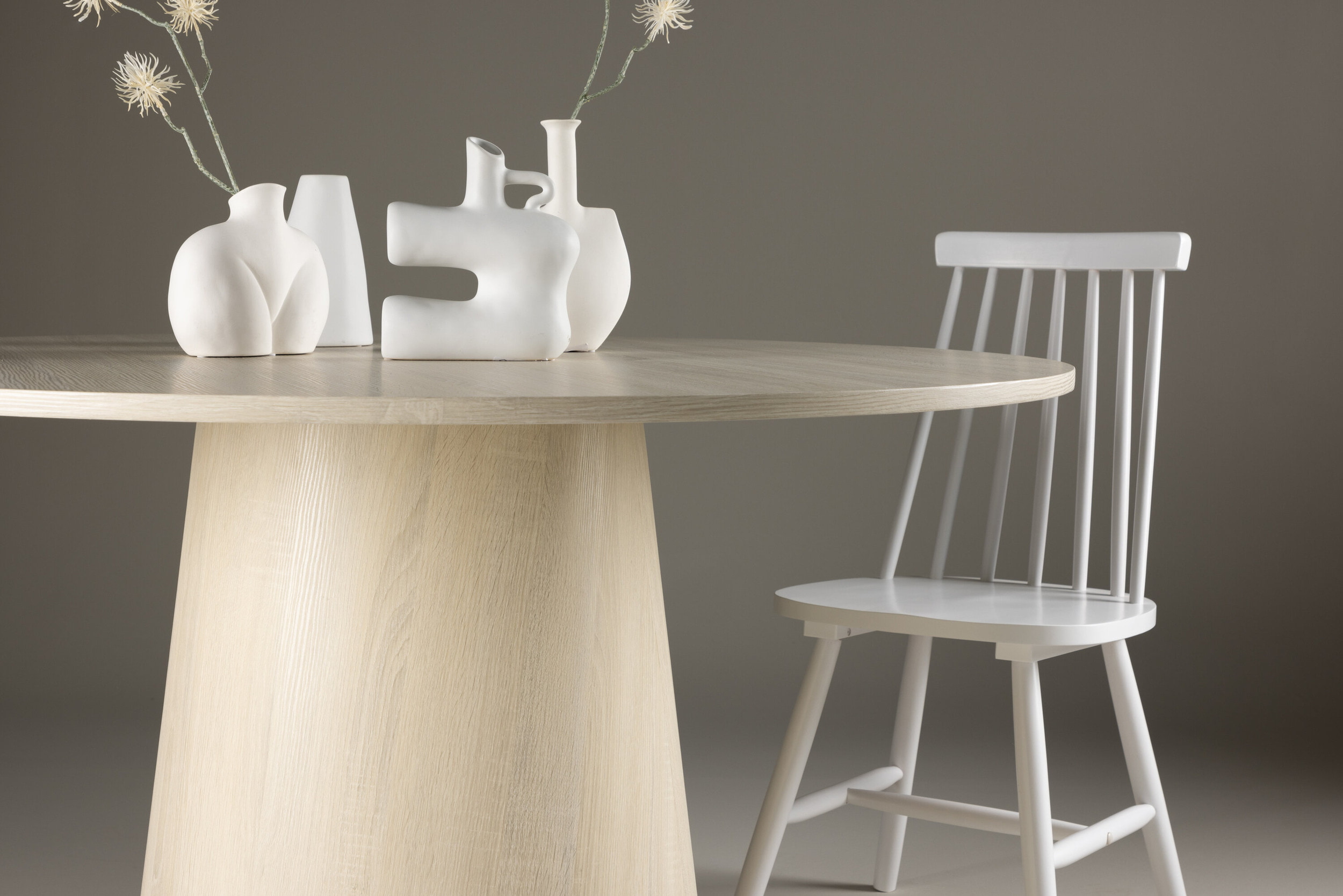 Nohr Ronde Eettafel 'Mikeisha' 120cm, kleur Whitewash