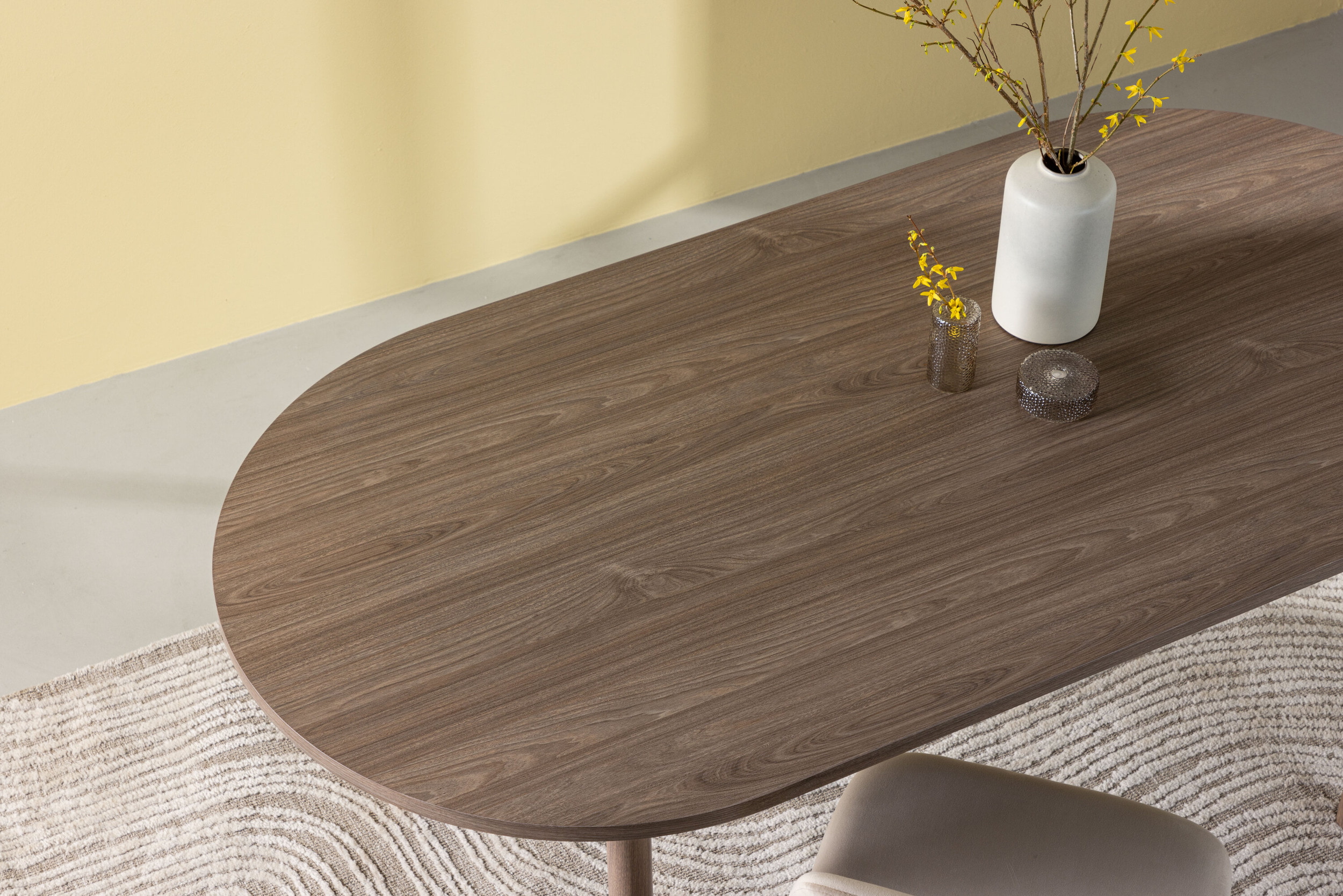 Nohr Ovale Eettafel 'Brandee' 180 x 90cm, kleur Bruin