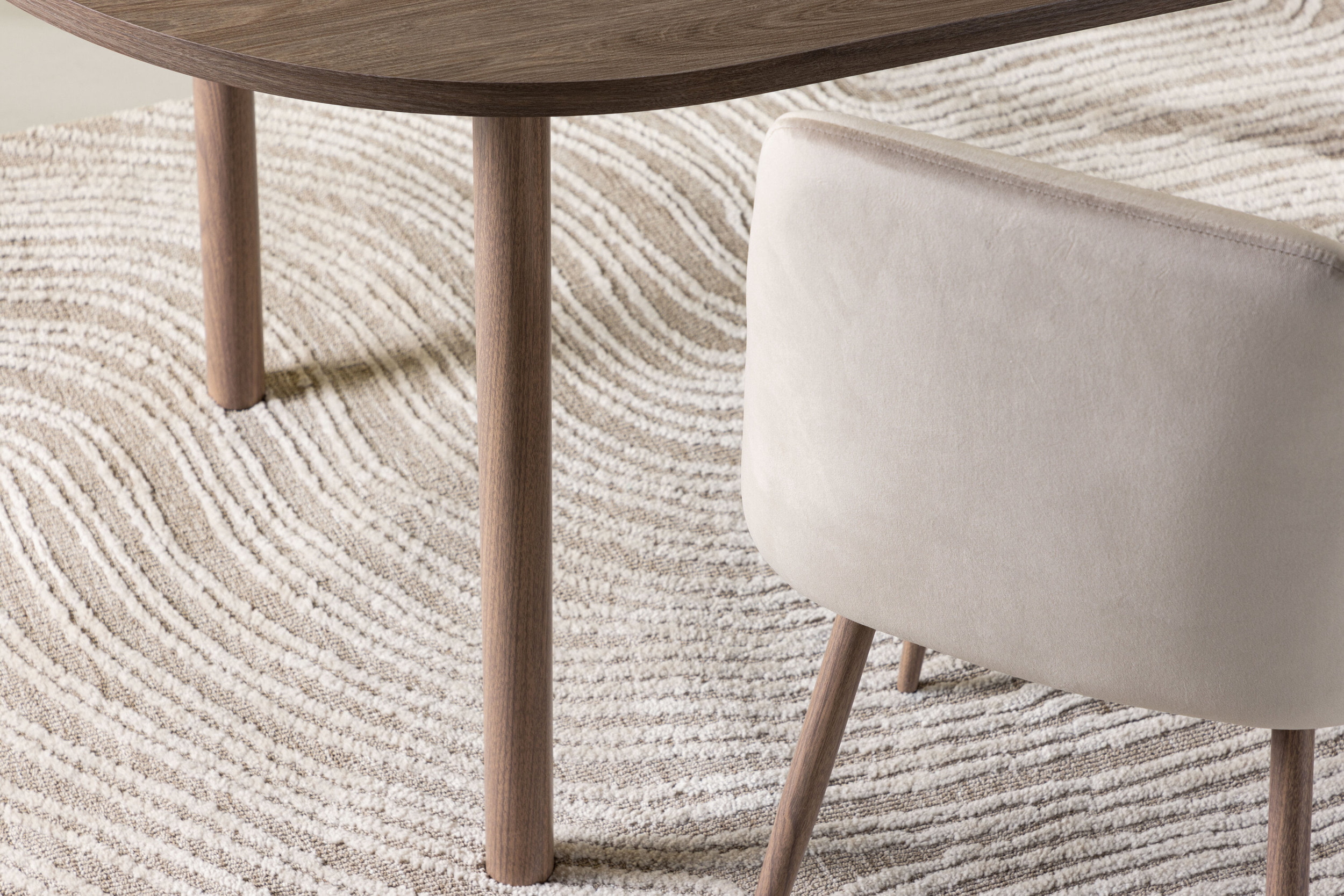 Nohr Ovale Eettafel 'Brandee' 180 x 90cm, kleur Bruin
