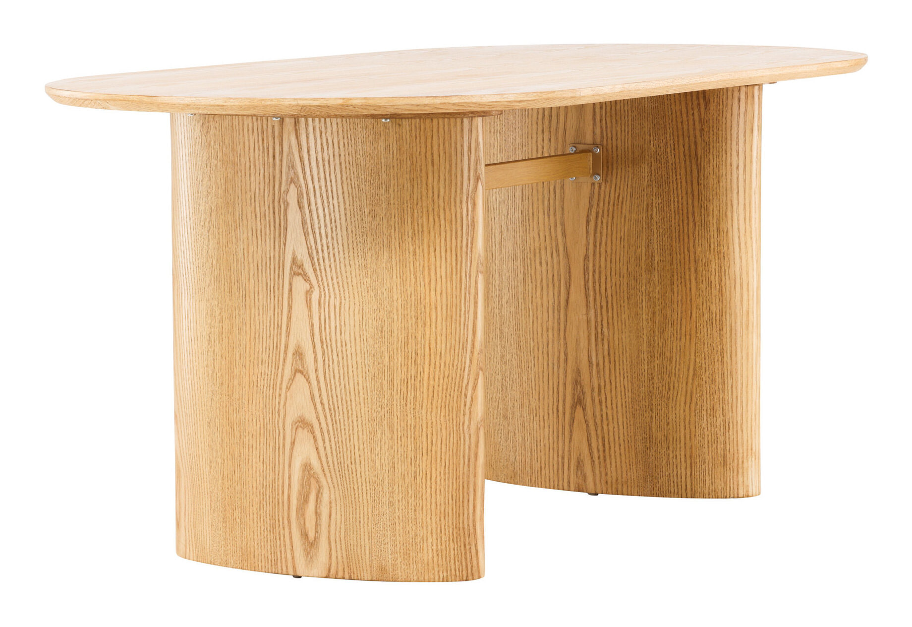 Nohr Ovale Eettafel 'Analuisa' MDF, 180 x 75cm, kleur Naturel