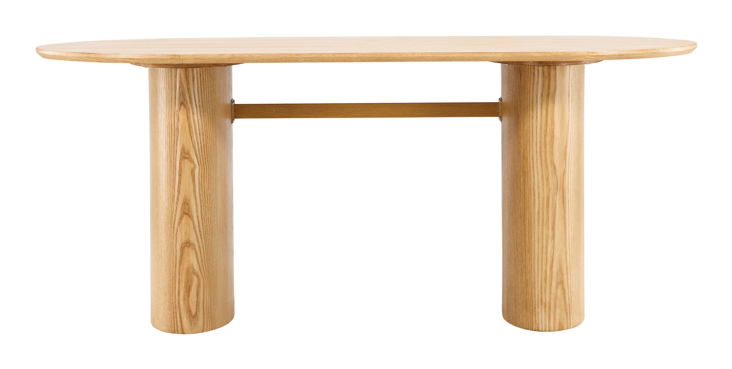 Nohr Ovale Eettafel 'Analuisa' MDF, 180 x 75cm, kleur Naturel