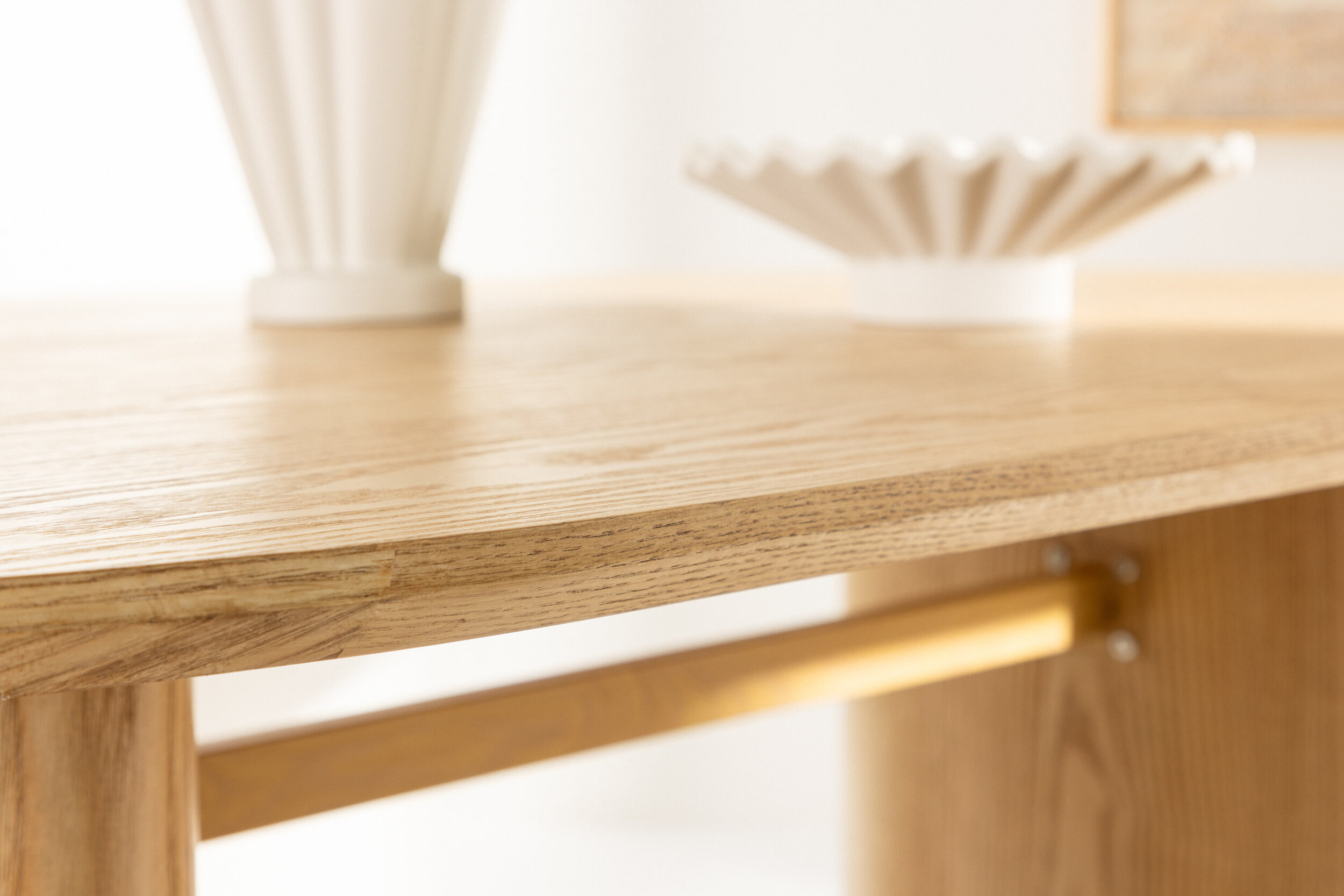 Nohr Ovale Eettafel 'Analuisa' MDF, 180 x 75cm, kleur Naturel