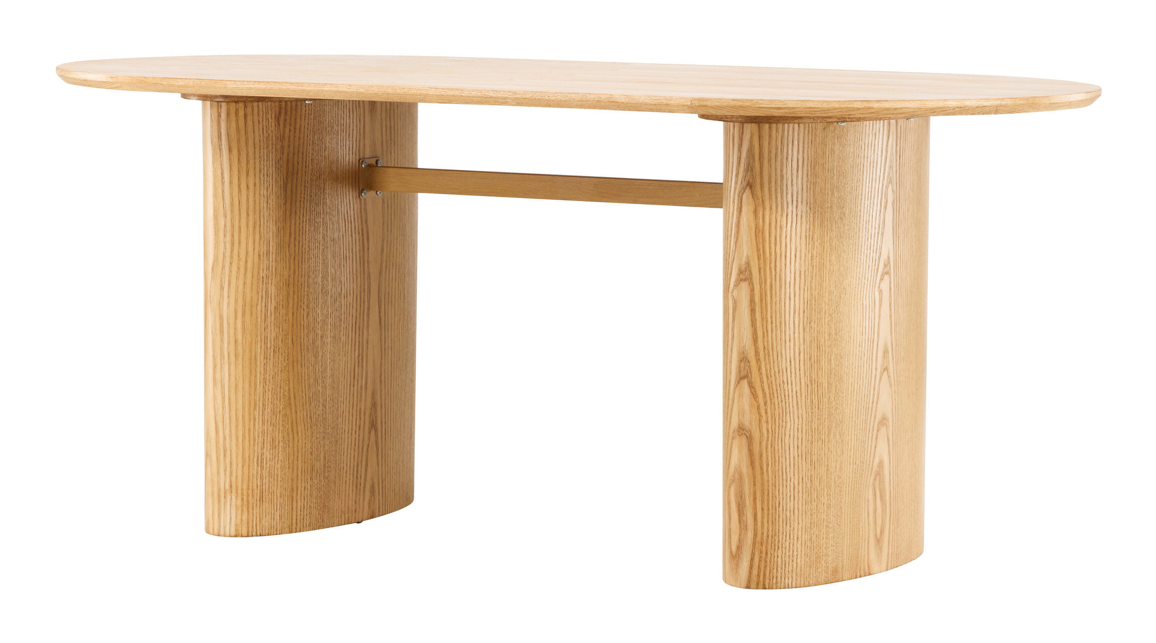 Nohr Ovale Eettafel 'Analuisa' MDF, 180 x 75cm, kleur Naturel