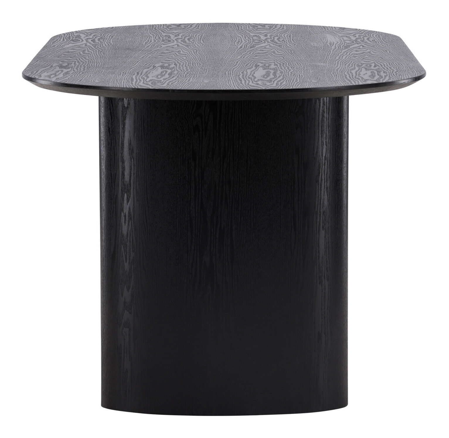 Nohr Ovale Eettafel 'Analuisa' MDF, 180 x 75cm, kleur Zwart