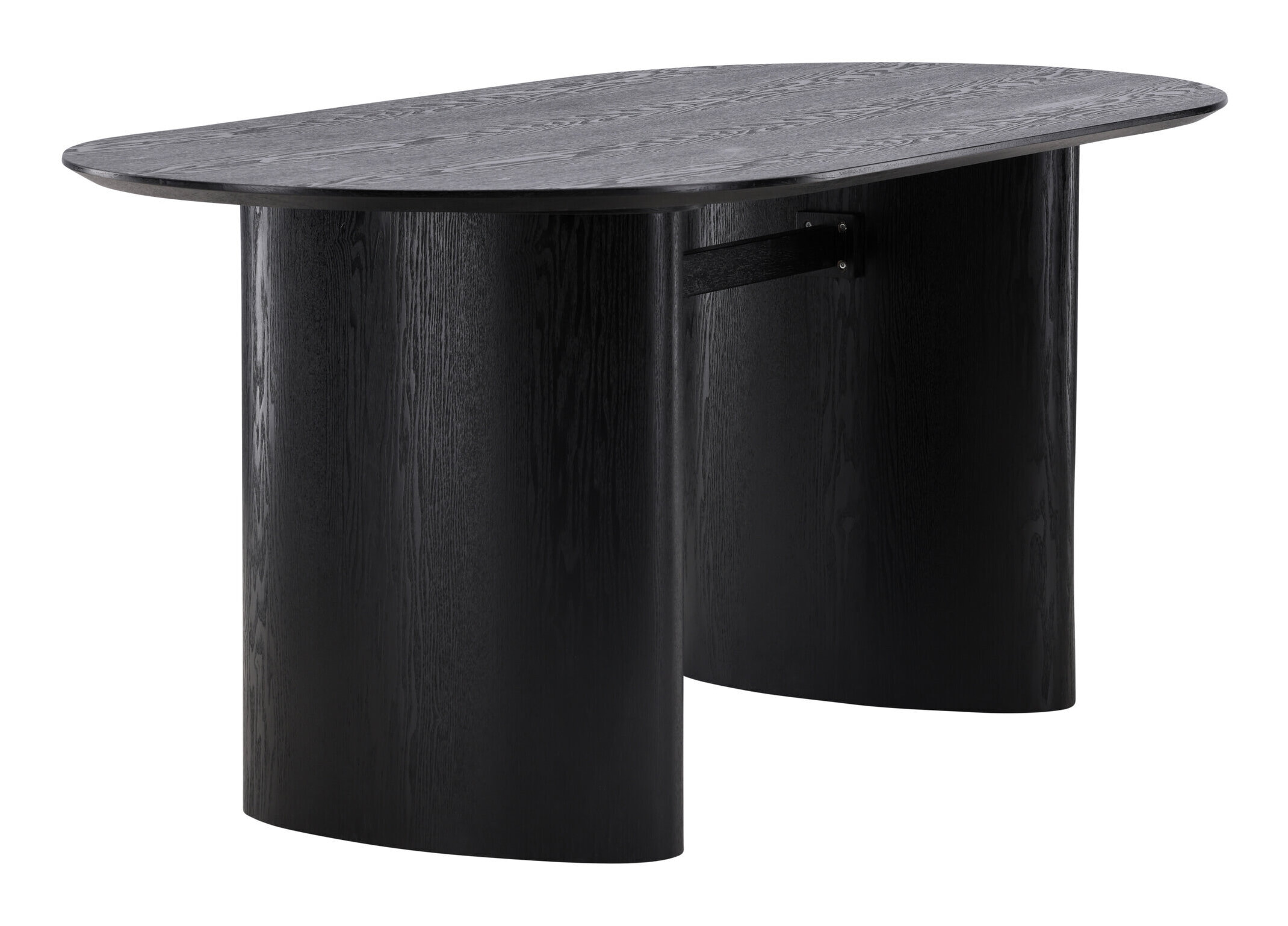Nohr Ovale Eettafel 'Analuisa' MDF, 180 x 75cm, kleur Zwart