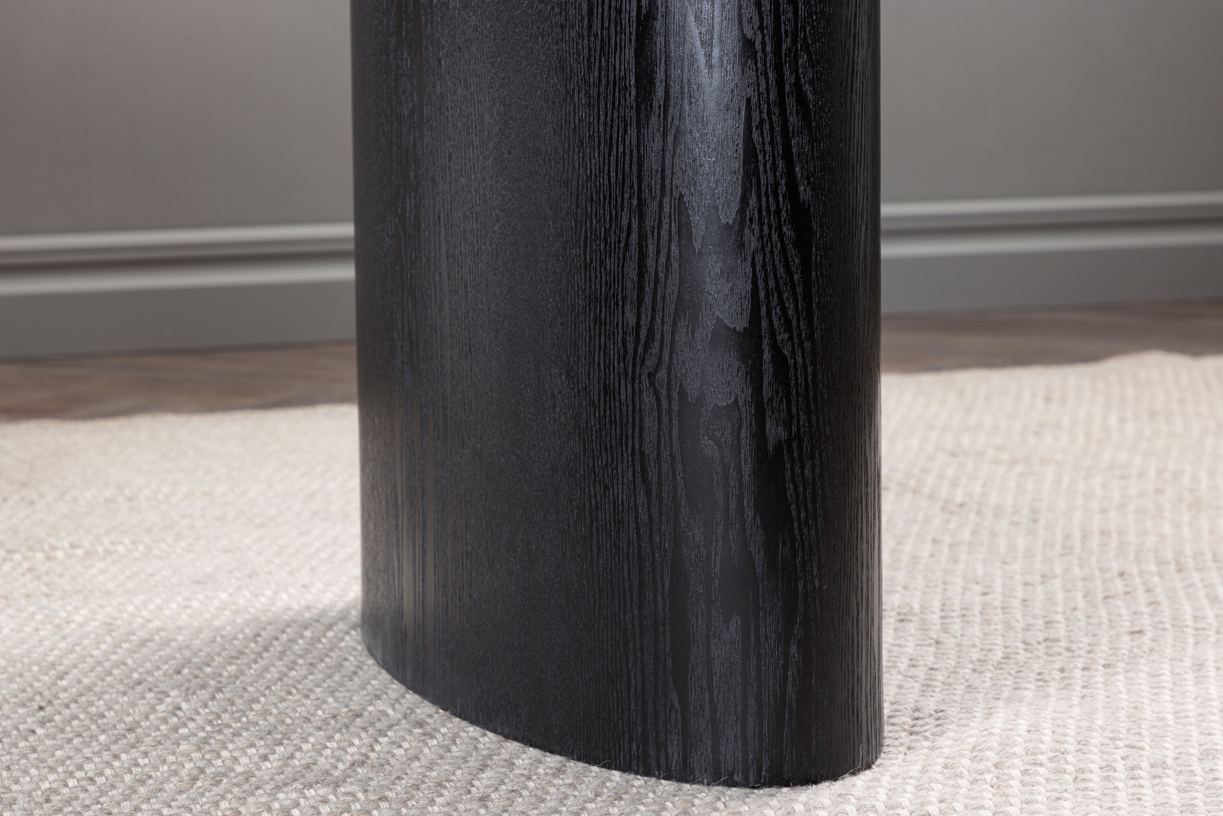Nohr Ovale Eettafel 'Analuisa' MDF, 180 x 75cm, kleur Zwart