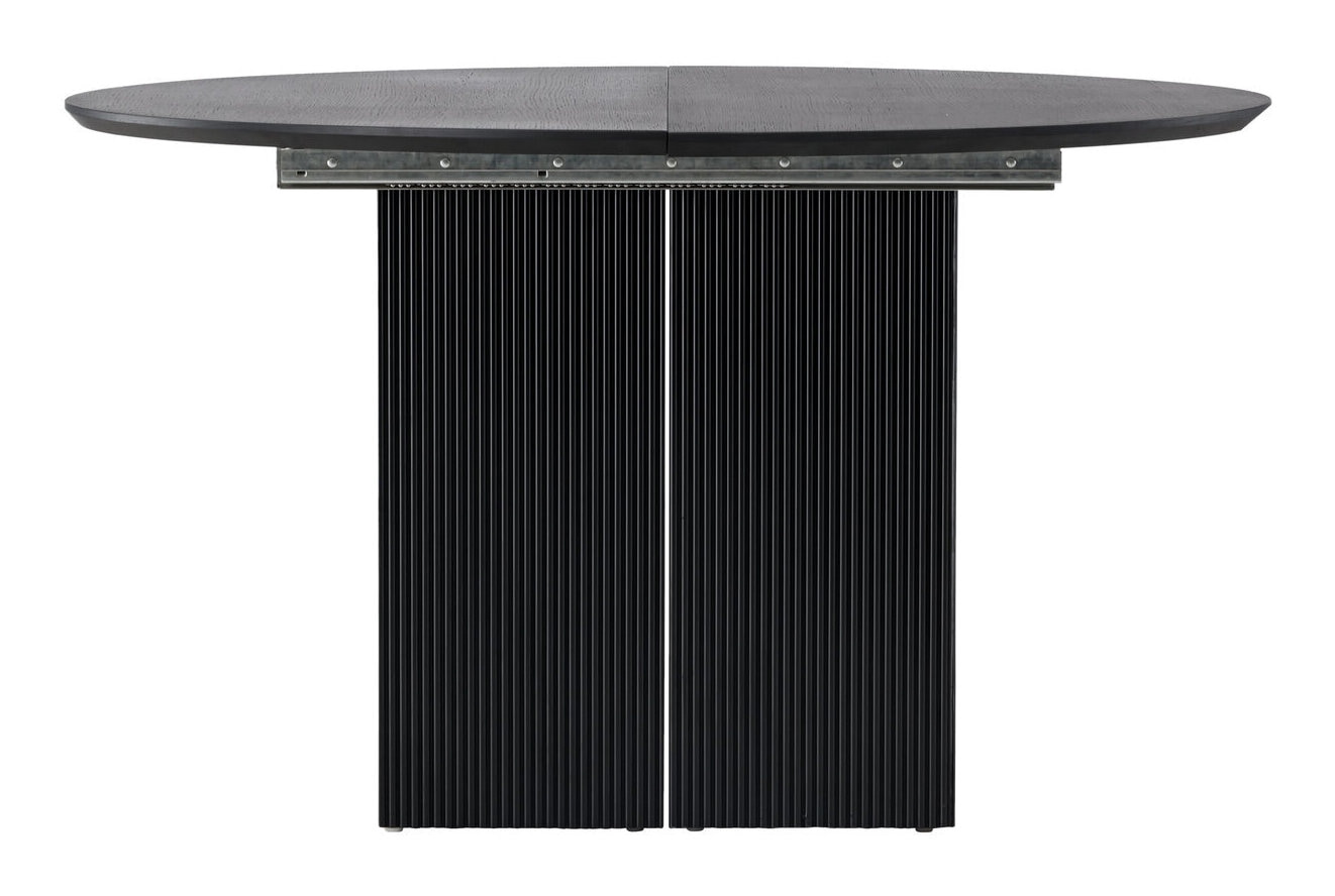 Nohr Uitschuifbare Ronde Eettafel 'Kalandra' MDF, 130-180 x 130cm, kleur Zwart