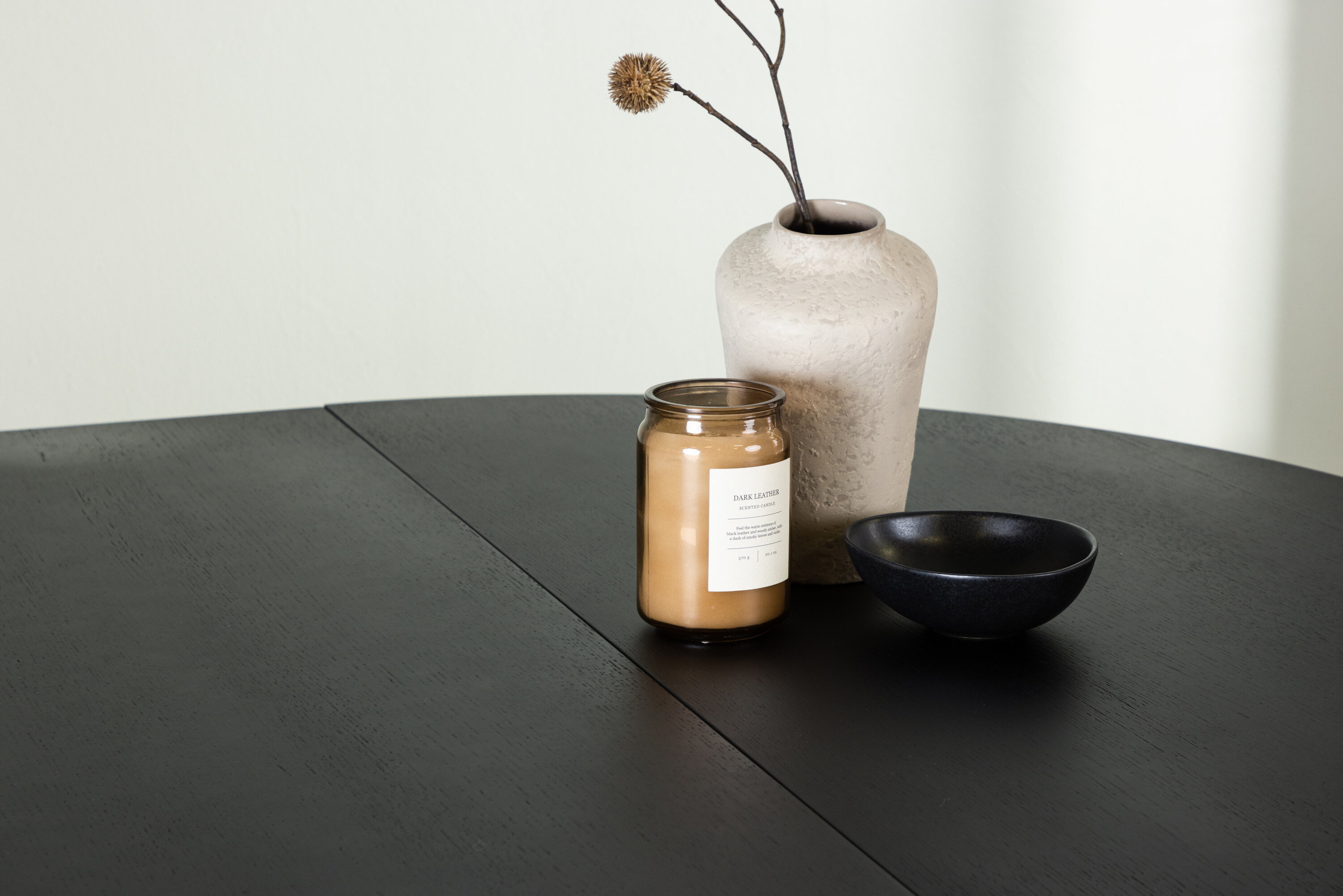 Nohr Uitschuifbare Ronde Eettafel 'Kalandra' MDF, 130-180 x 130cm, kleur Zwart