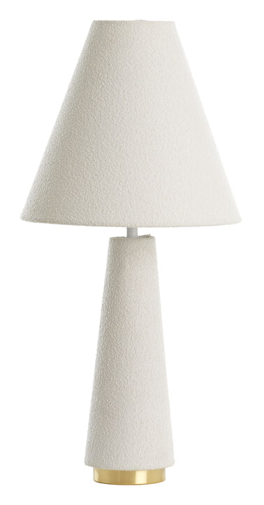 Light & Living Tafellamp Devia Bouclé, 61cm - Crème