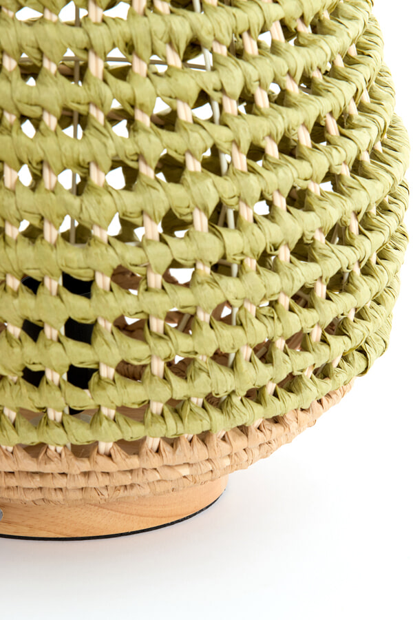 Light & Living Tafellamp 'Kalipa' Rotan, kleur Groen