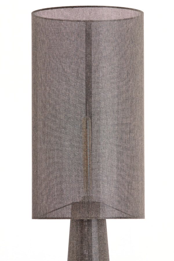 Light & Living Vloerlamp 'Micky' Linnenlook, 180cm, kleur Bruin