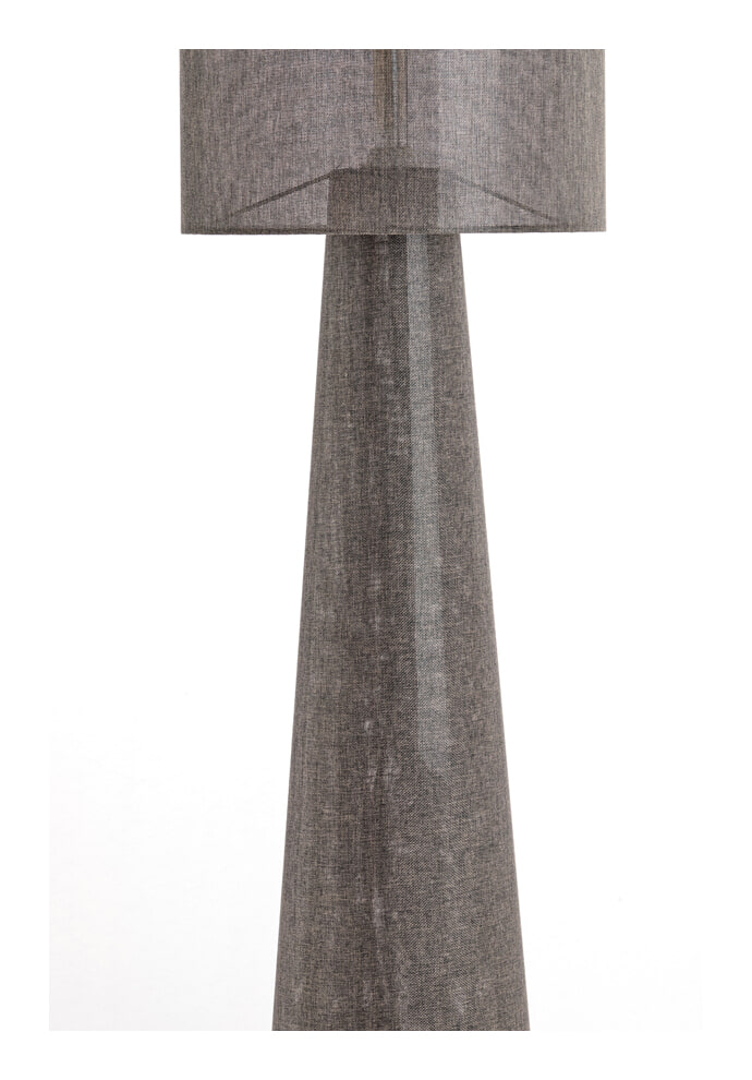 Light & Living Vloerlamp 'Micky' Linnenlook, 180cm, kleur Bruin