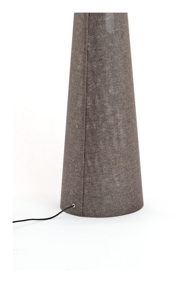 Light & Living Vloerlamp 'Micky' Linnenlook, 180cm, kleur Bruin
