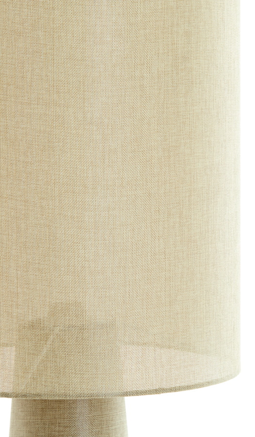 Light & Living Vloerlamp 'Micky' Linnenlook, kleur Olijfgroen
