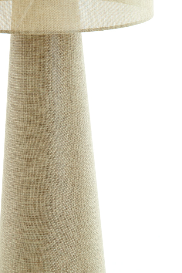Light & Living Vloerlamp 'Micky' Linnenlook, kleur Olijfgroen