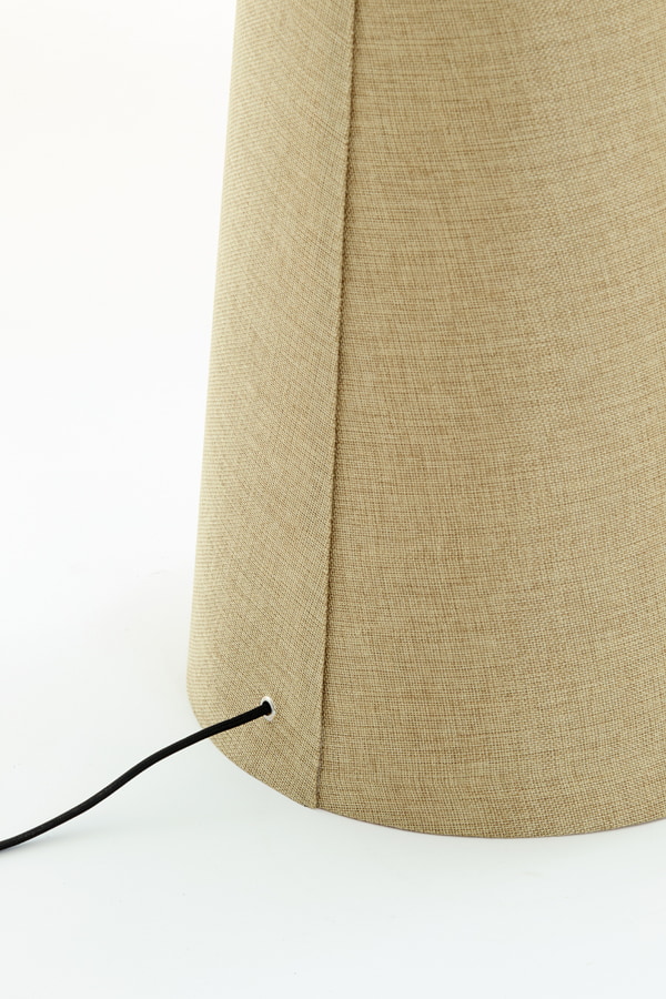 Light & Living Vloerlamp 'Micky' Linnenlook, kleur Olijfgroen