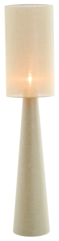 Light & Living Vloerlamp 'Micky' Linnenlook, kleur Olijfgroen