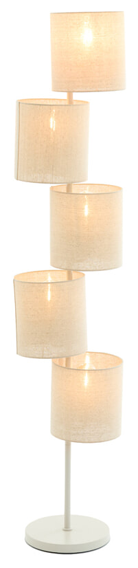 Light & Living Vloerlamp 'Benigno' Linnen, 5-lamps
