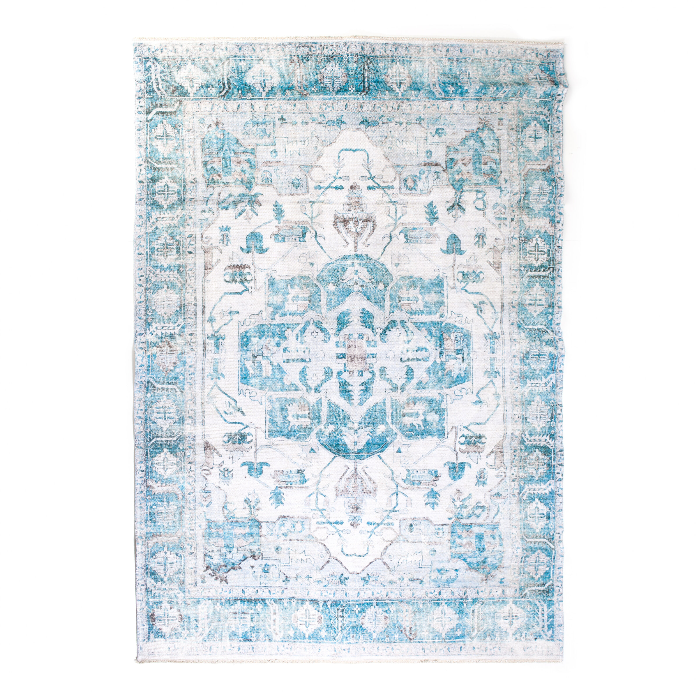 By-Boo Vloerkleed 'Alix' 200 x 290cm, kleur Blauw By-Boo Vloerkleed 'Alix' 200 x 290cm, kleur Blauw