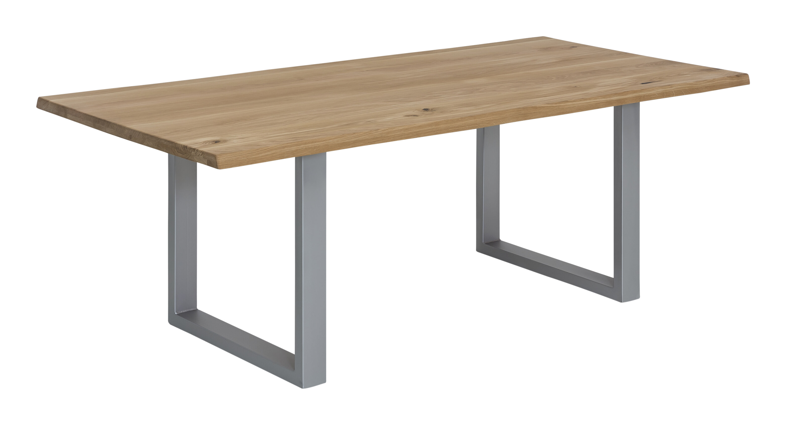 Artistiq Eettafel 'Tinita' Eiken, 200 x 100cm, kleur Zilver