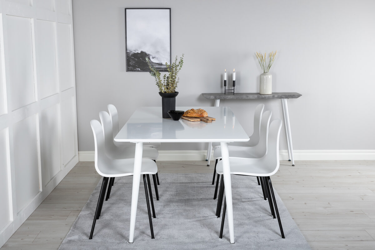 Nohr Eettafel 'Austina' MDF, 180 x 90cm, kleur Wit
