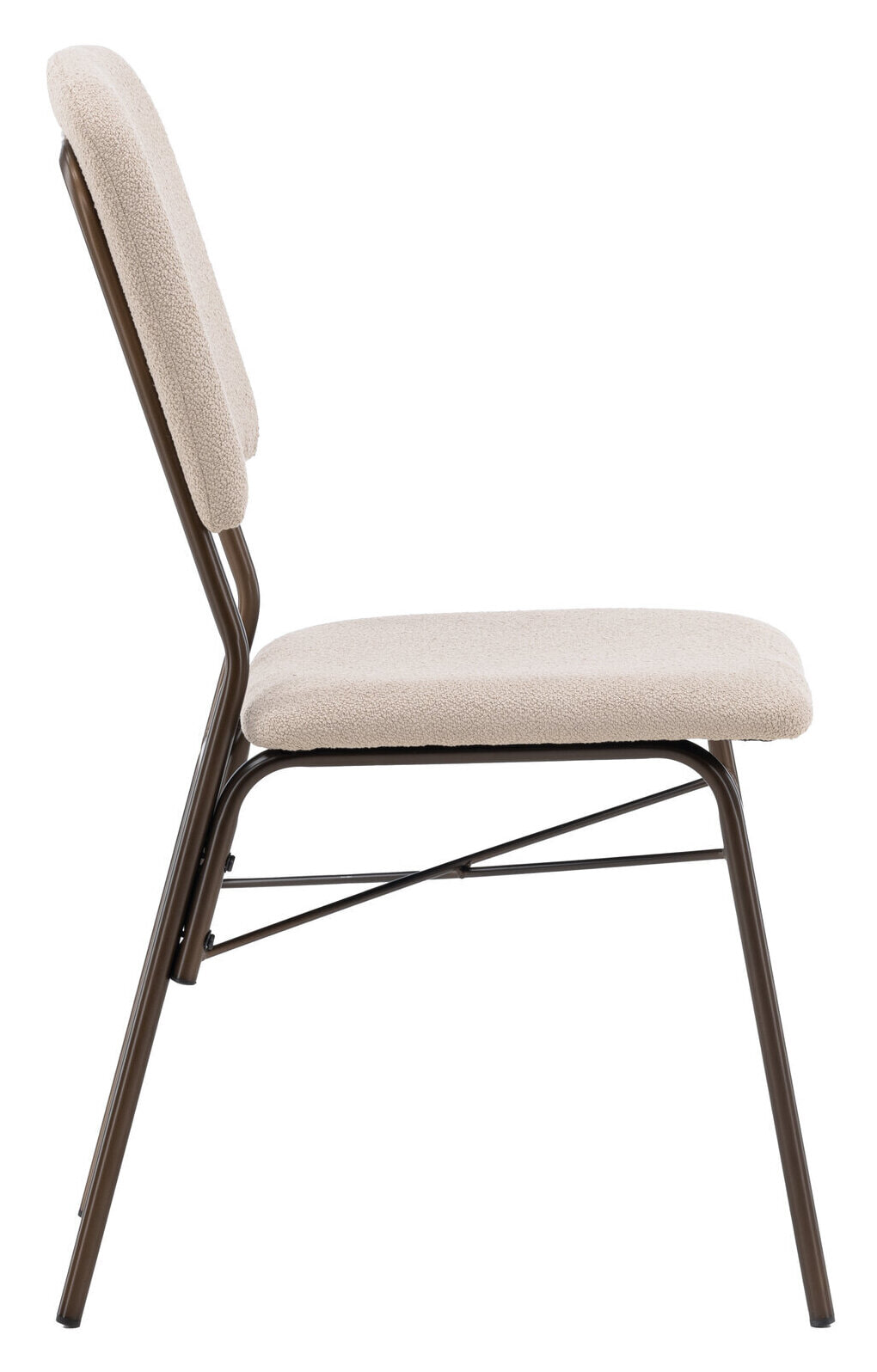 Nohr Eetkamerstoel 'Kristena' Bouclé, kleur Beige