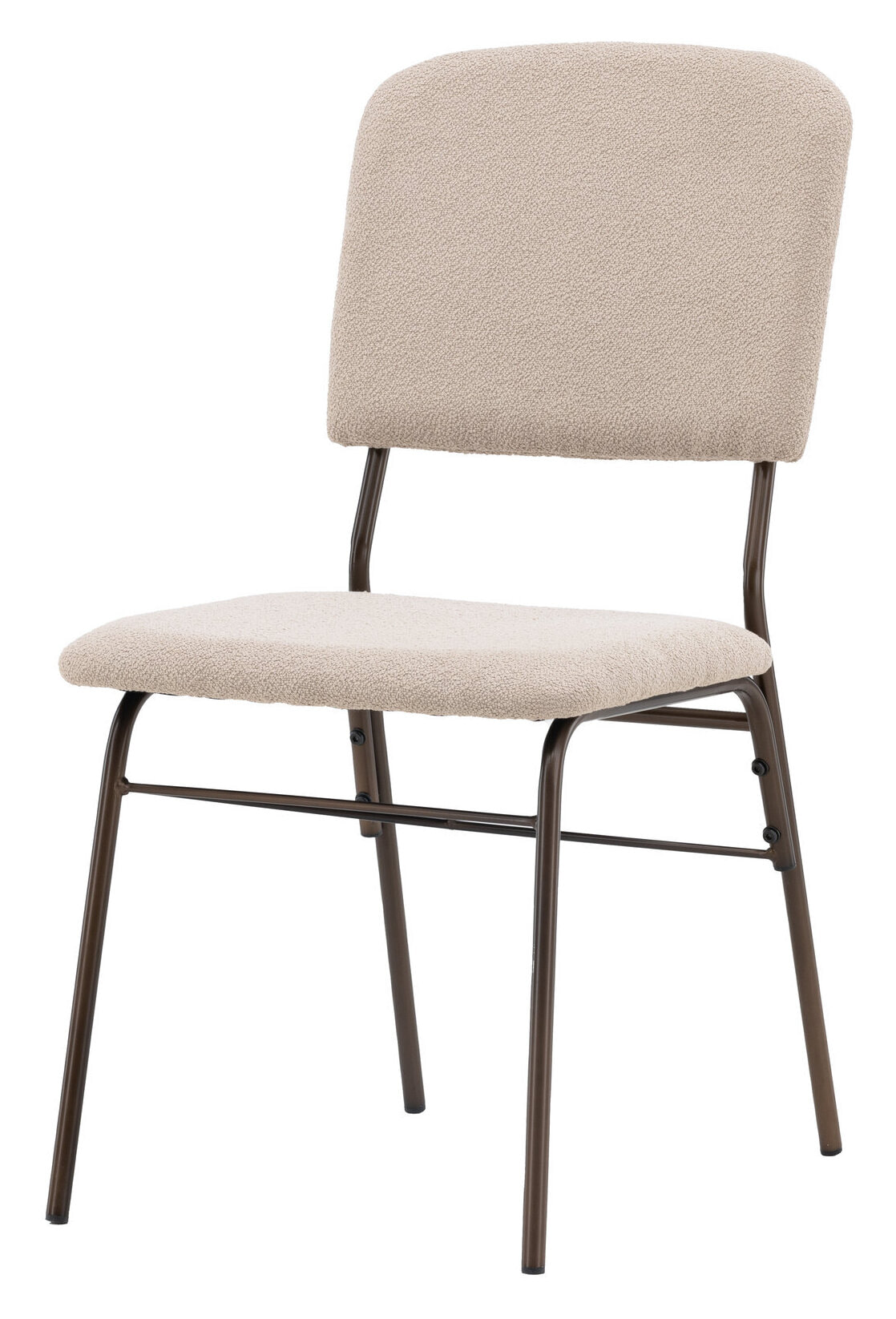 Nohr Eetkamerstoel 'Kristena' Bouclé, kleur Beige