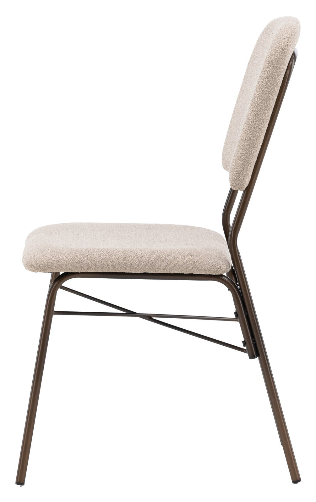 Nohr Eetkamerstoel 'Kristena' Bouclé, kleur Beige