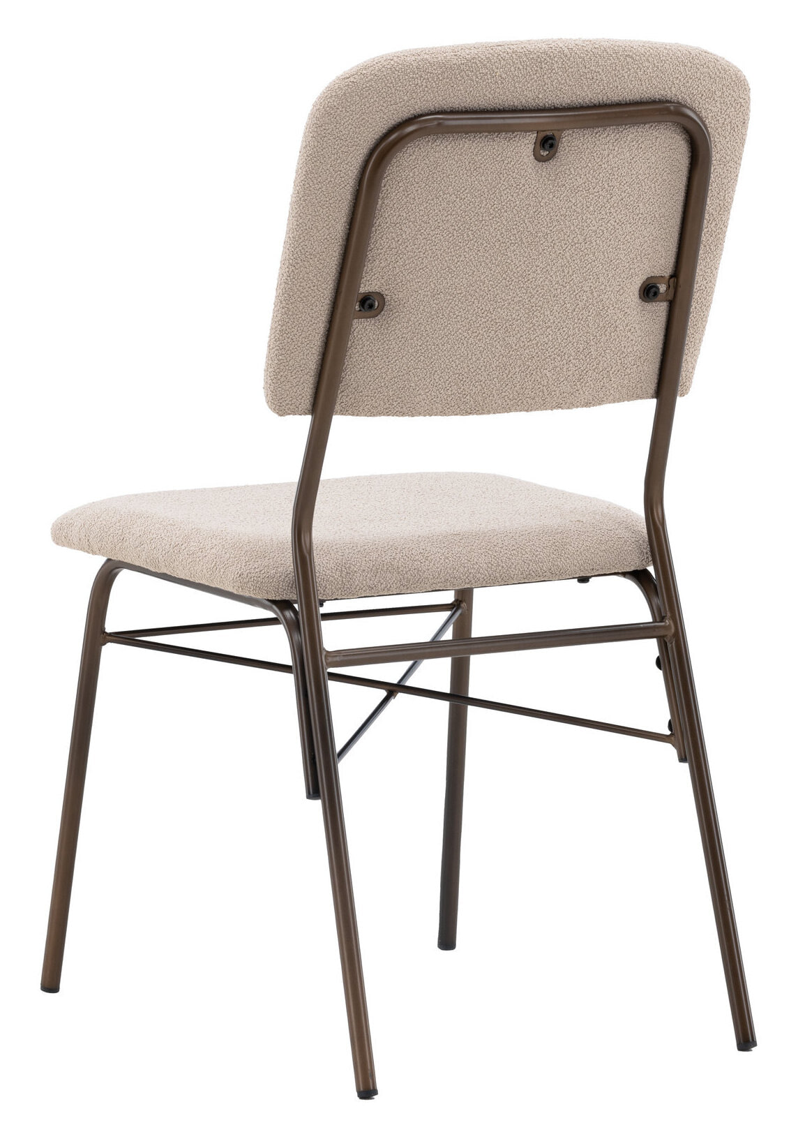 Nohr Eetkamerstoel 'Kristena' Bouclé, kleur Beige