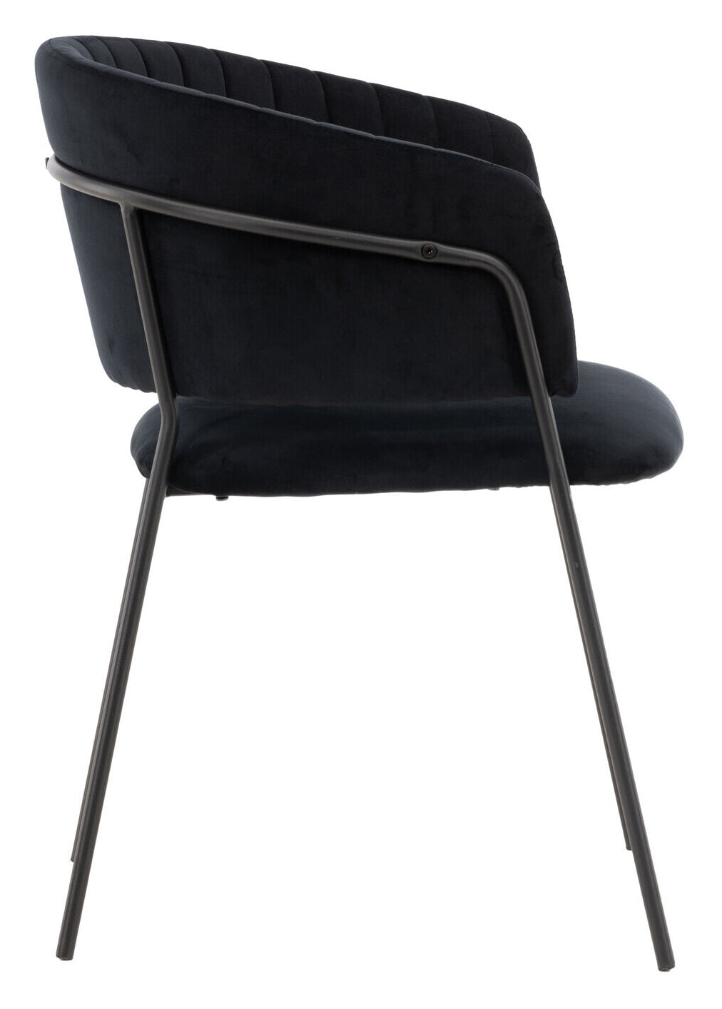 Nohr Eetkamerstoel 'Tiffannie' Velvet, kleur Zwart
