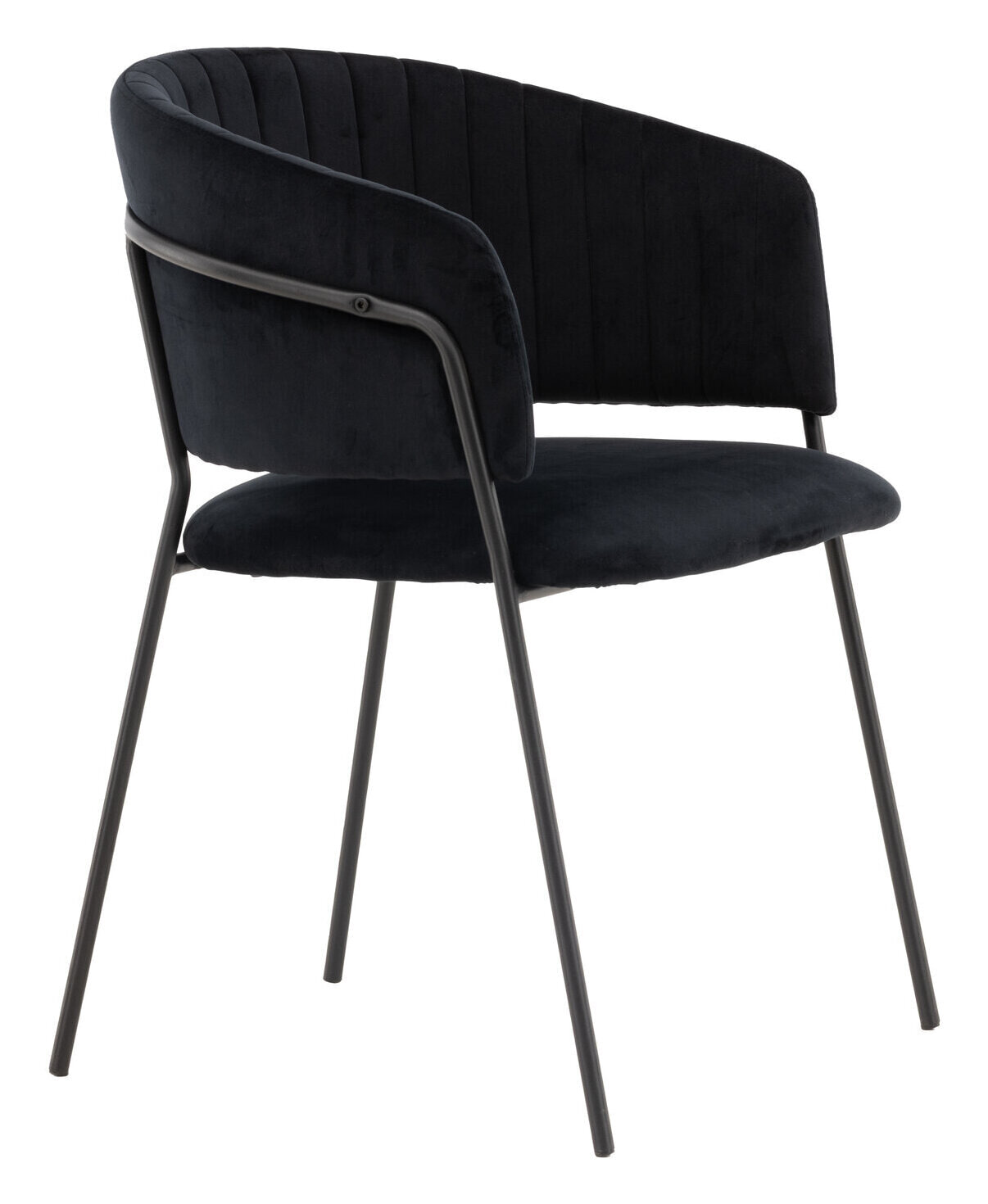 Nohr Eetkamerstoel 'Tiffannie' Velvet, kleur Zwart