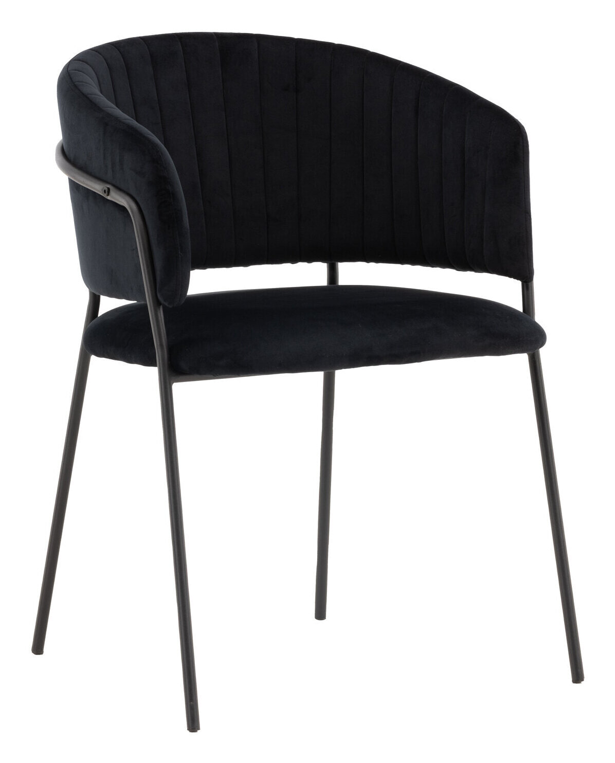 Nohr Eetkamerstoel 'Tiffannie' Velvet, kleur Zwart