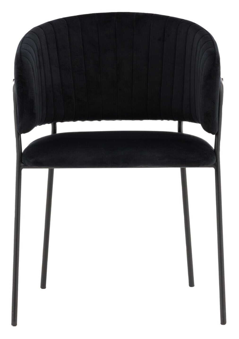 Nohr Eetkamerstoel 'Tiffannie' Velvet, kleur Zwart