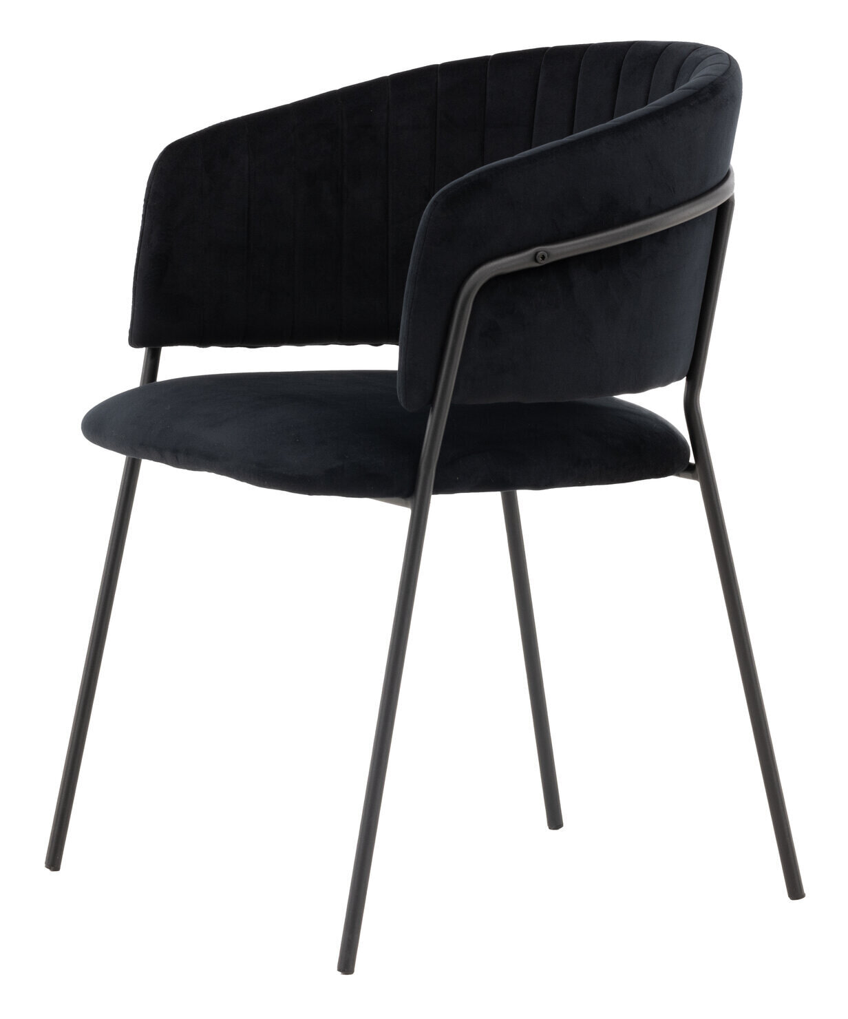 Nohr Eetkamerstoel 'Tiffannie' Velvet, kleur Zwart