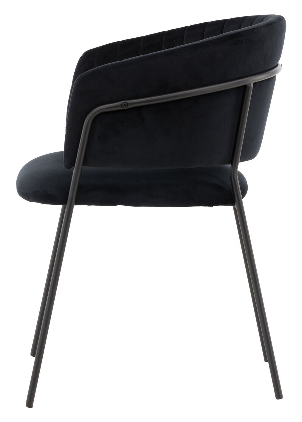 Nohr Eetkamerstoel 'Tiffannie' Velvet, kleur Zwart