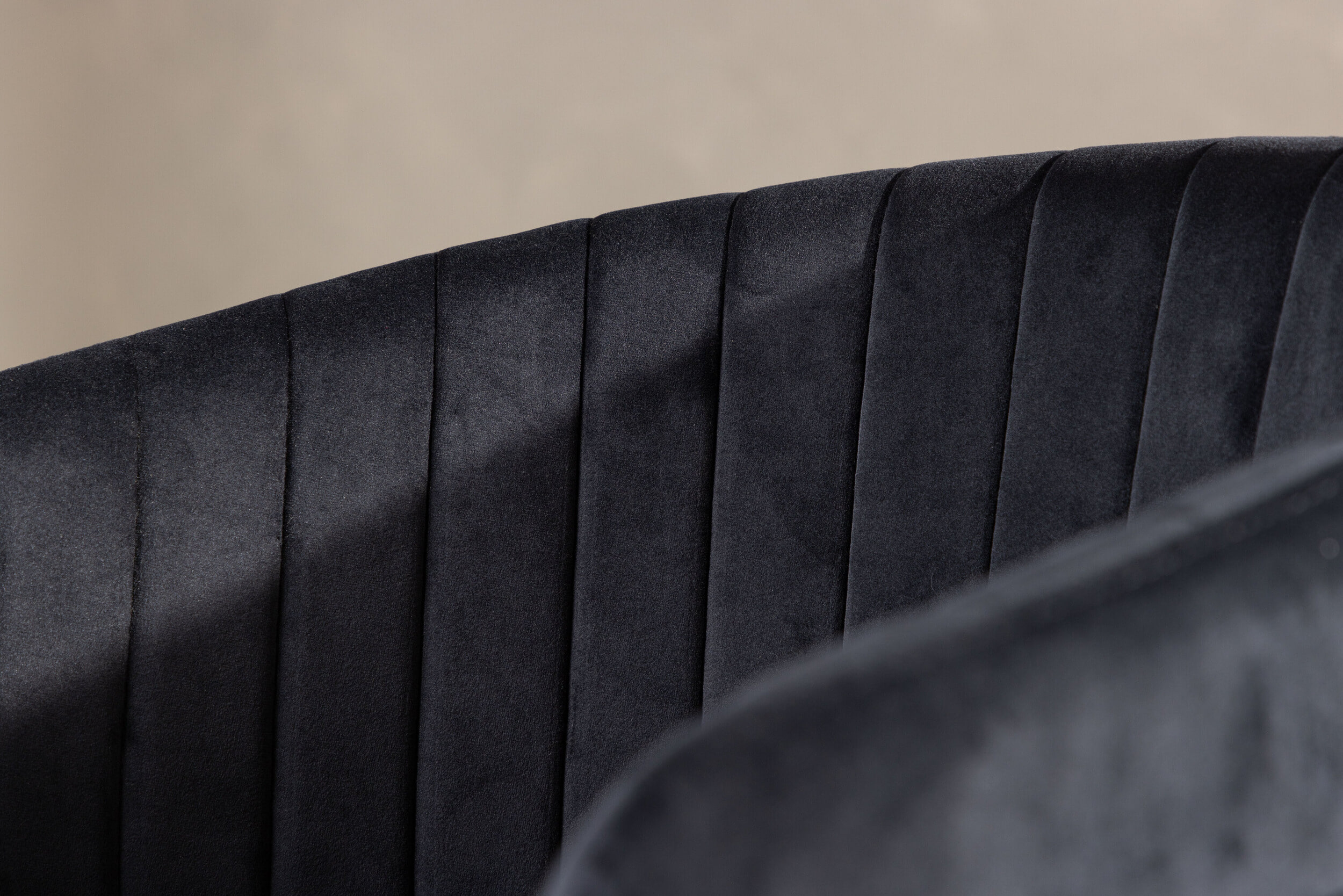 Nohr Eetkamerstoel 'Tiffannie' Velvet, kleur Zwart