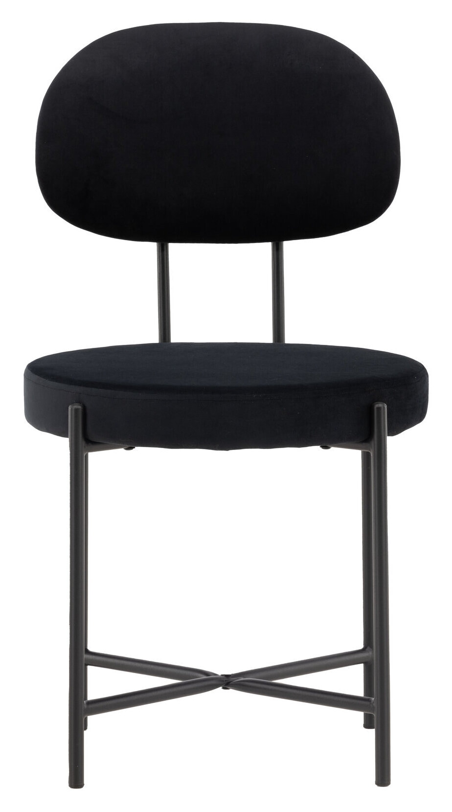 Nohr Eetkamerstoel 'Price' Velvet, kleur Zwart
