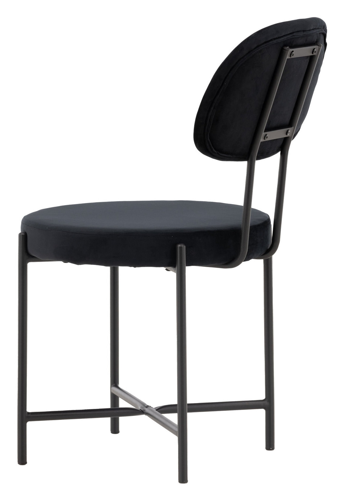 Nohr Eetkamerstoel 'Price' Velvet, kleur Zwart